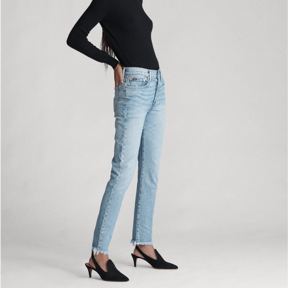Ralph Lauren CALLEN Hi-Rise SLIM JEAN Light Indigo